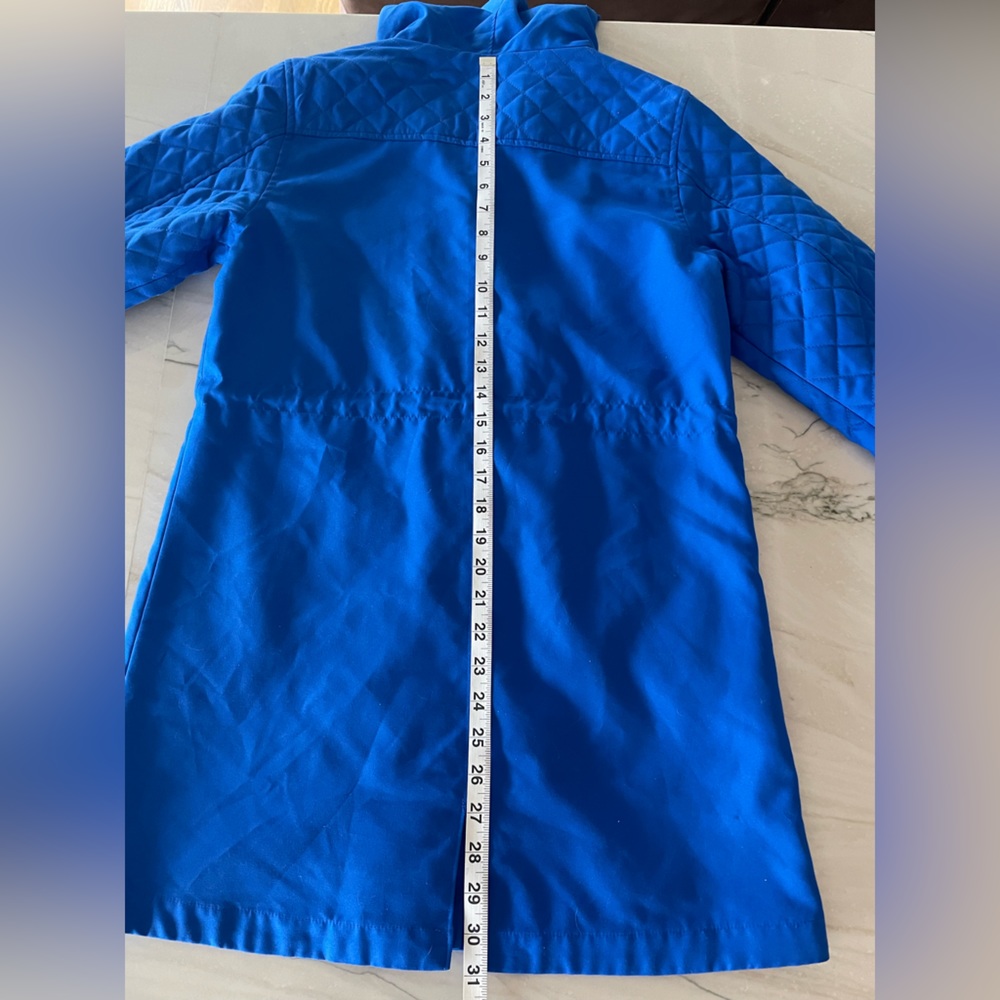 Women’s VINEYARD VINES Long Full Zip Anorak Solid Spinnaker Blue-Size XS. - Picture 6 of 9